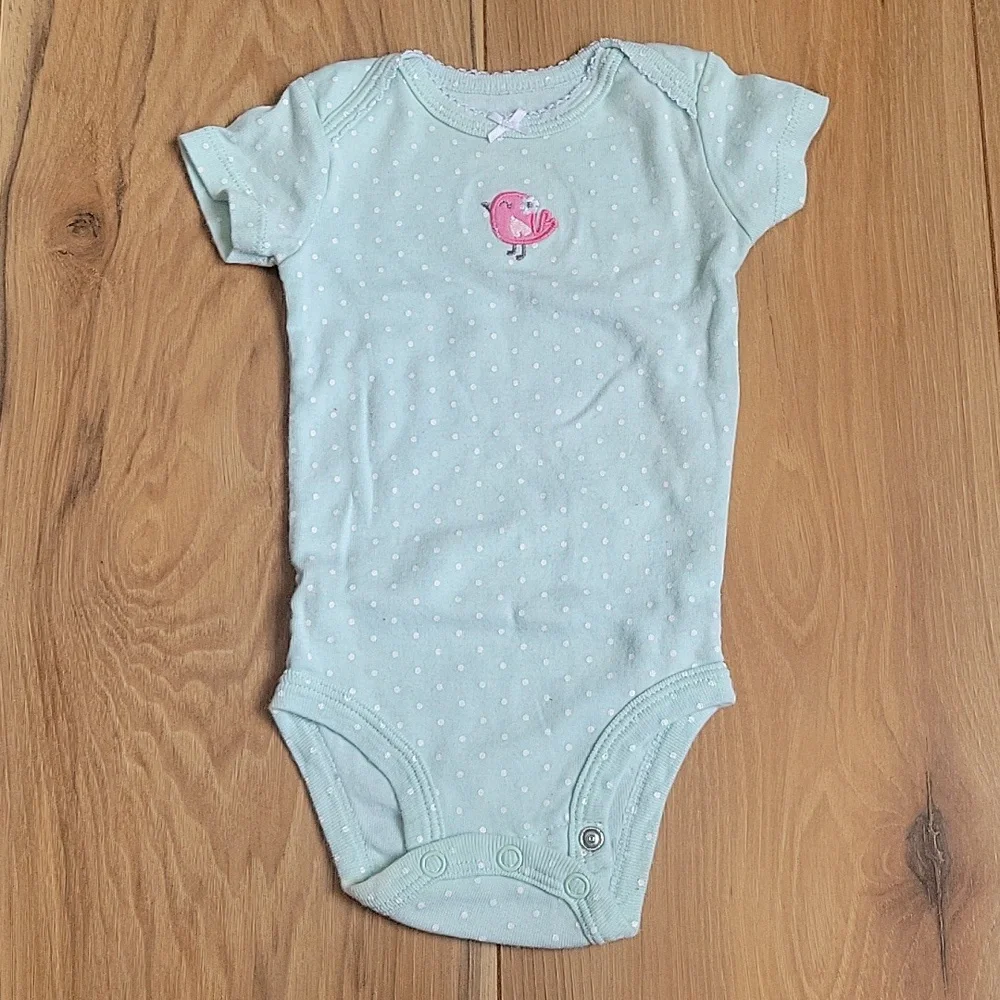 *3/$15* Carter's 3M Baby Girl Short Sleeve Bodysuits 4pcs